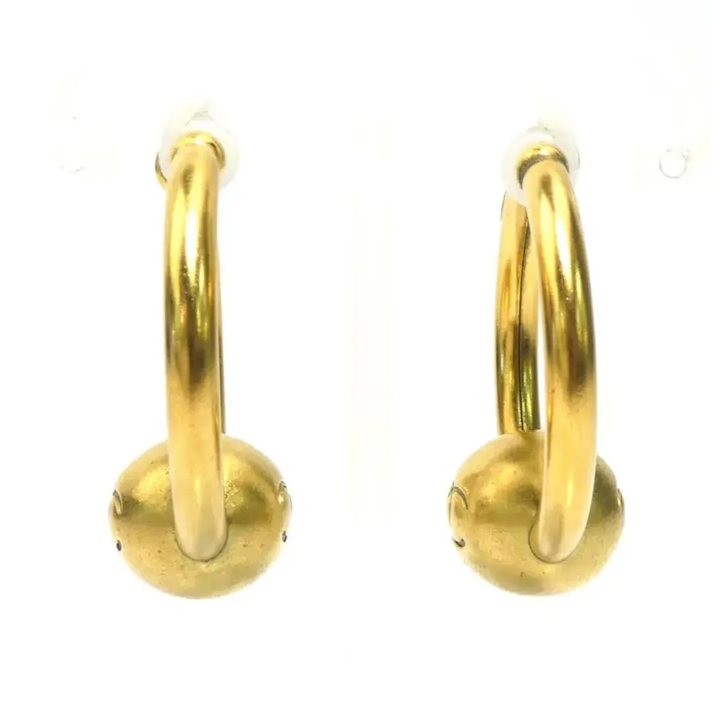 Chanel Cc Logo Clip-On Earrings Gold- #266444C77B